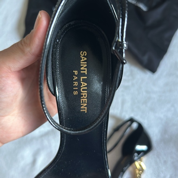 YSL OPYUM SANDALS IN PATENT LEATHER - Picture 5 of 10